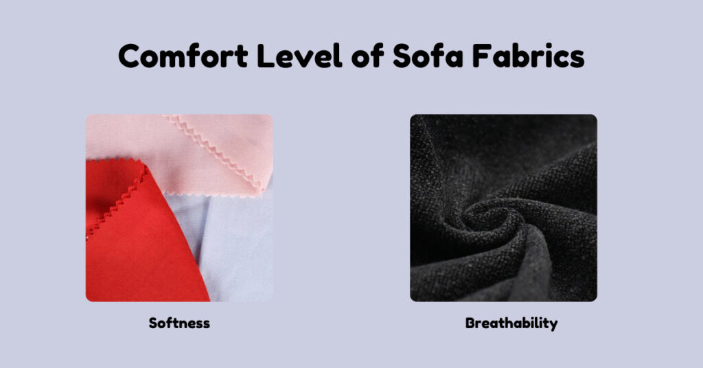 Comfort Level of Sofa Fabrics - Ruma Furniture